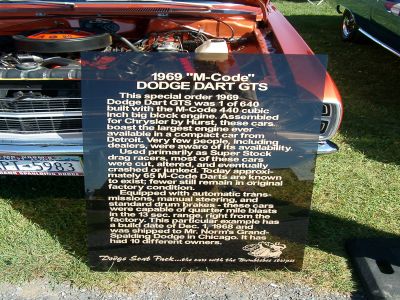 1969 Dodge Dart GSS - M-Code
440 Magnun
